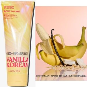 PINK Victoria's Secret Sun-Splashed Vanilla & Dreamy Body Lotion 8oz NEW